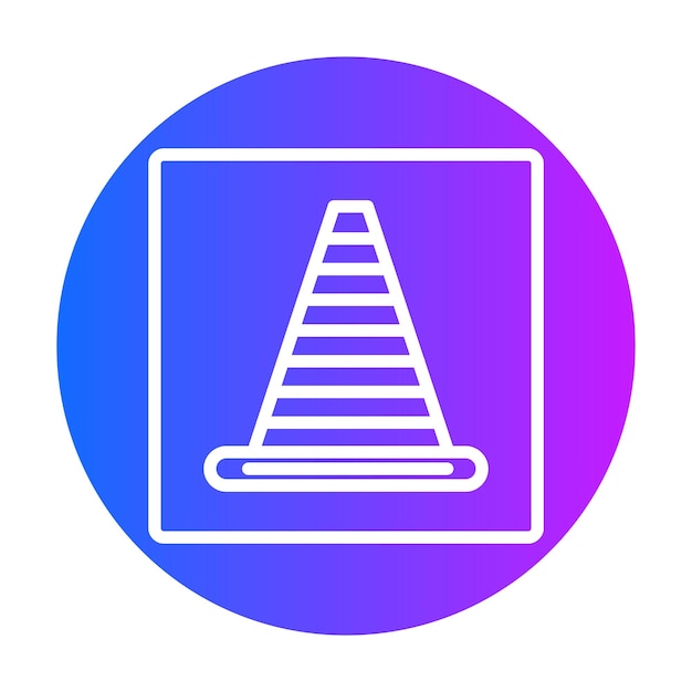 Ilustración del cono vectorial de tráfico