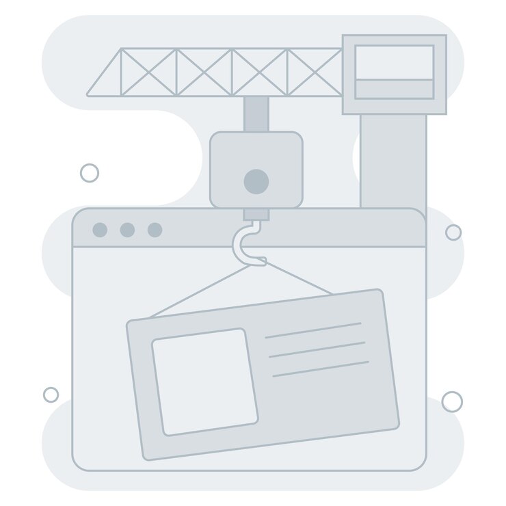 Ilustración en construcción perfecta para proyectos de interfaz de usuario uiux