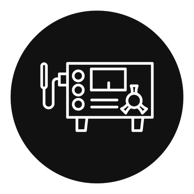 Ilustración del contador vectorial de Geiger