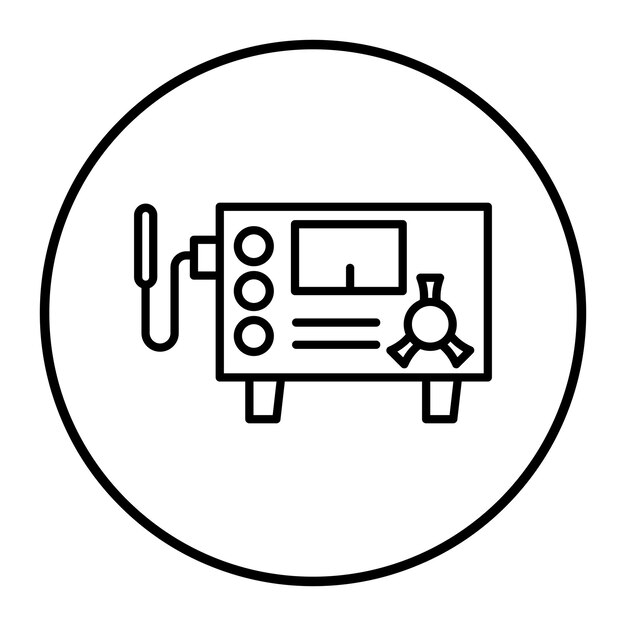Ilustración del contador vectorial de Geiger