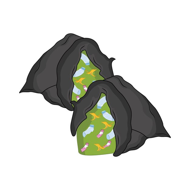 Ilustración de un contenedor de basura