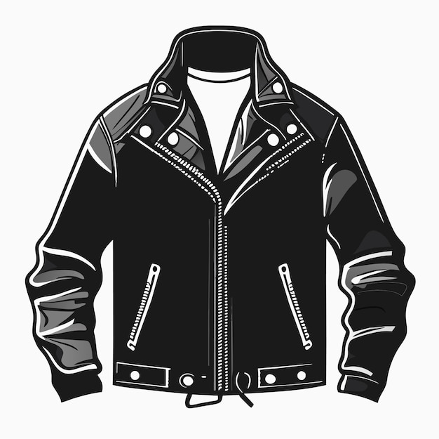 Vector ilustración del contorno de la chaqueta dibujada a mano