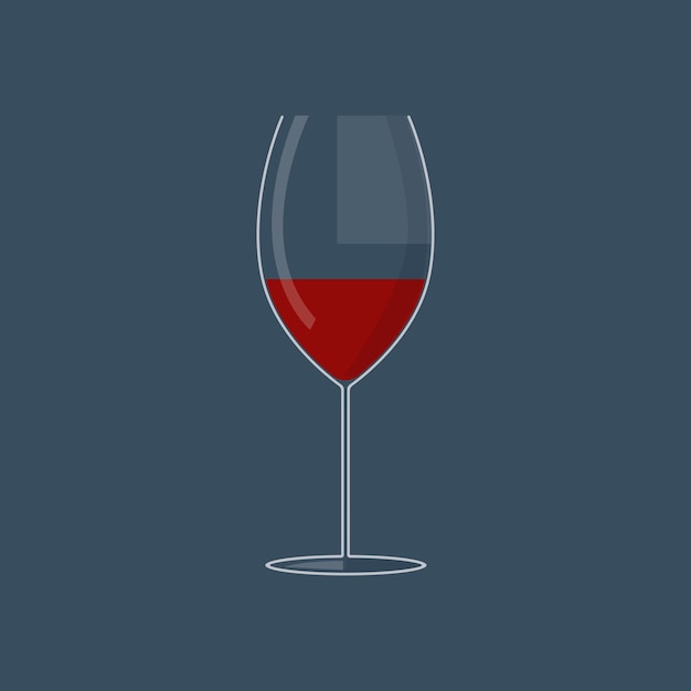 Ilustración de la copa de vino