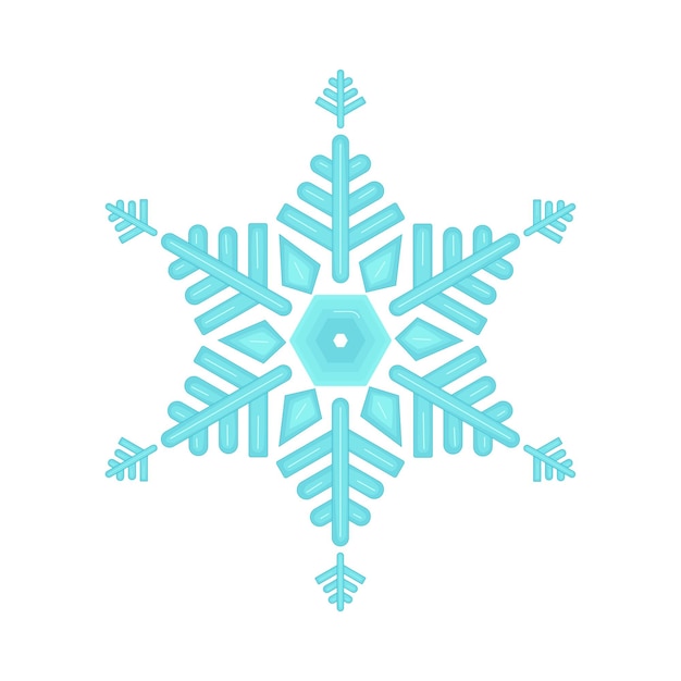 Ilustración de un copo de nieve