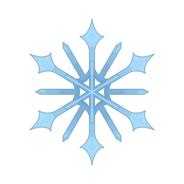 Ilustración de un copo de nieve