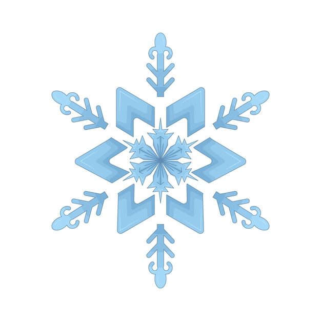 Ilustración de un copo de nieve
