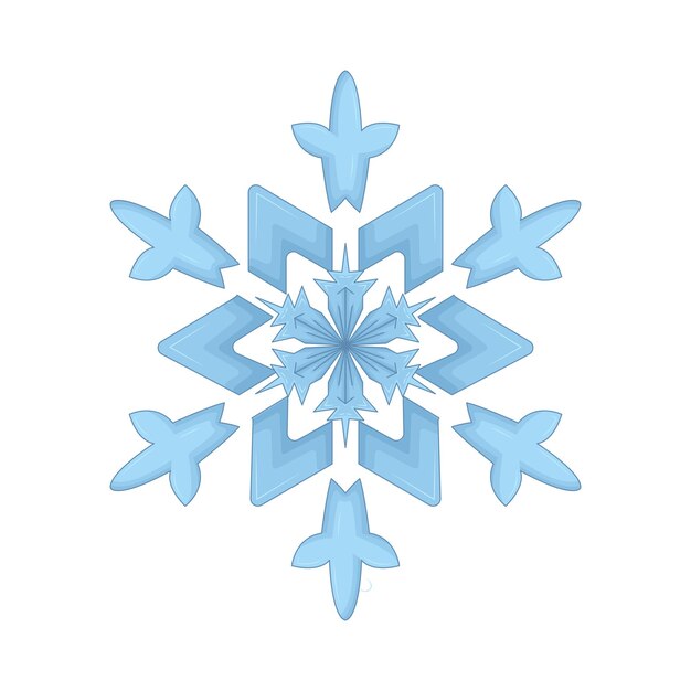 Ilustración de un copo de nieve