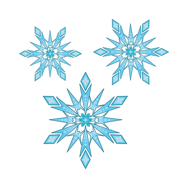 Ilustración de un copo de nieve