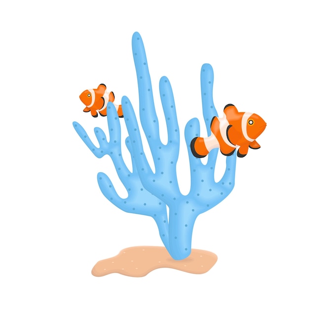 Vector ilustración de un coral