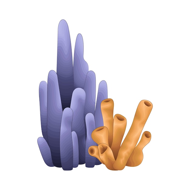 Vector ilustración de un coral