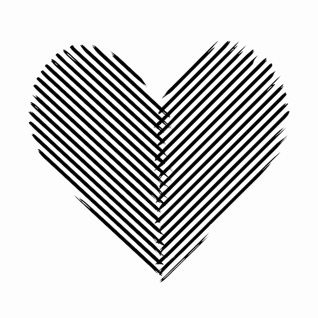 Ilustración de corazón dibujada a mano