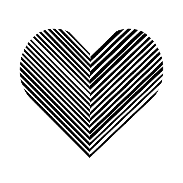 Ilustración de corazón dibujado a mano