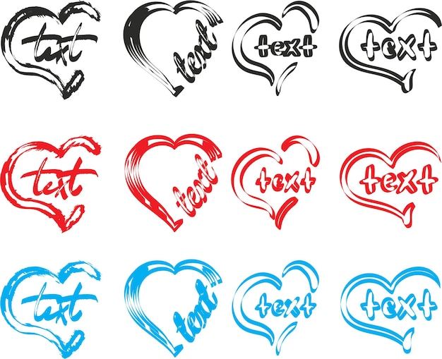 Vector ilustración de corazón icono de diseño de corazón planosímbolo de amor de san valentín moderno plano para el diseño de sitios web