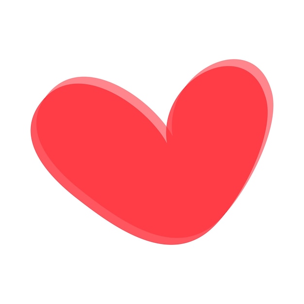 Ilustración del Corazón Rojo de San Valentín