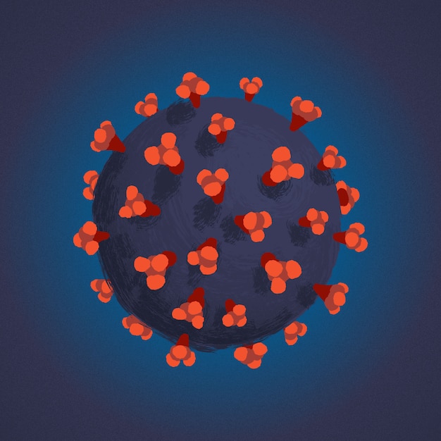 Vector ilustración de coronavirus