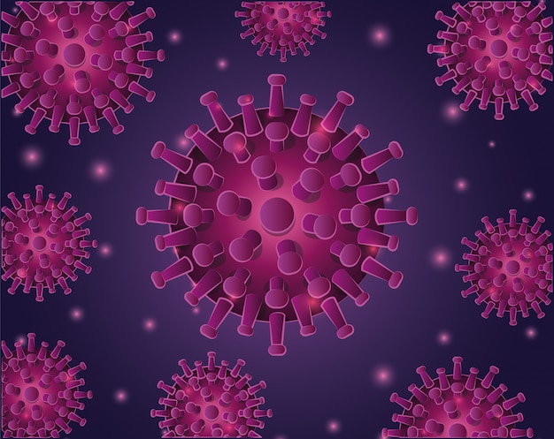 Ilustración de coronavirus