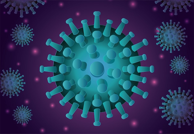 Ilustración de coronavirus