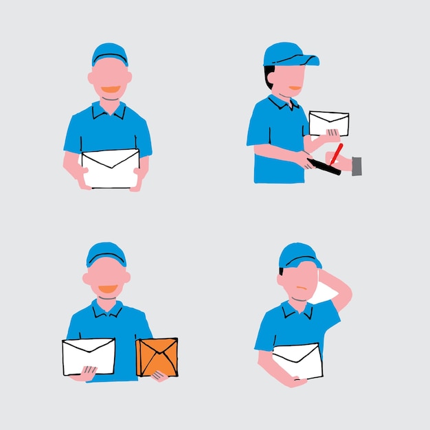 Vector ilustración de correo de boletín