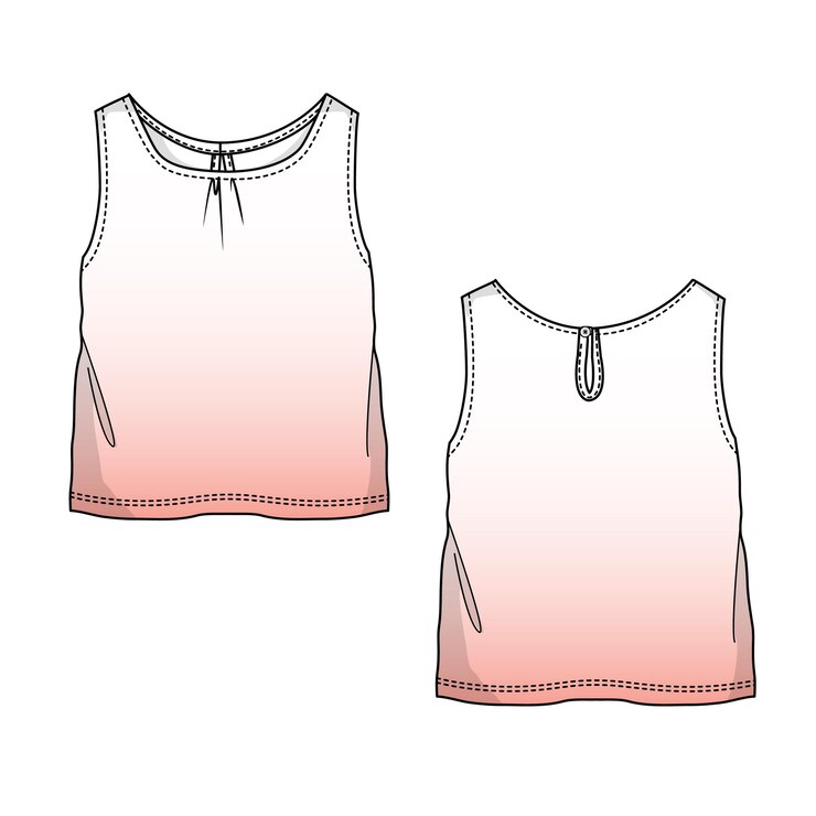 Ilustración sin costuras de camisetas sin mangas para niños