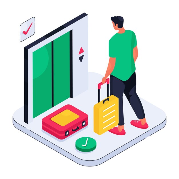 Ilustración creativa del diseño turístico
