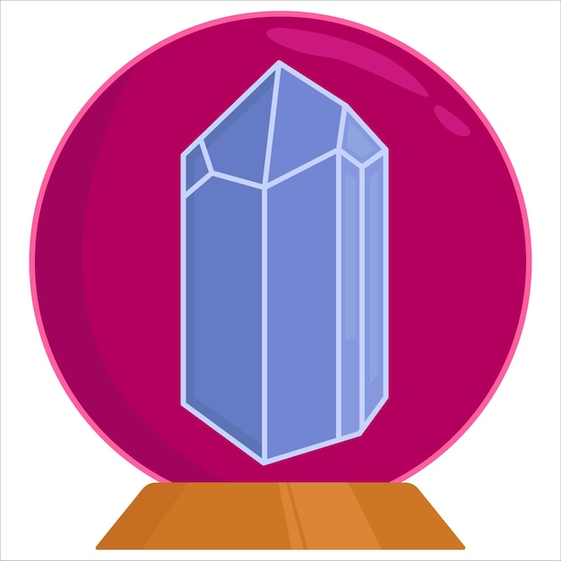 Vector ilustración de cristal