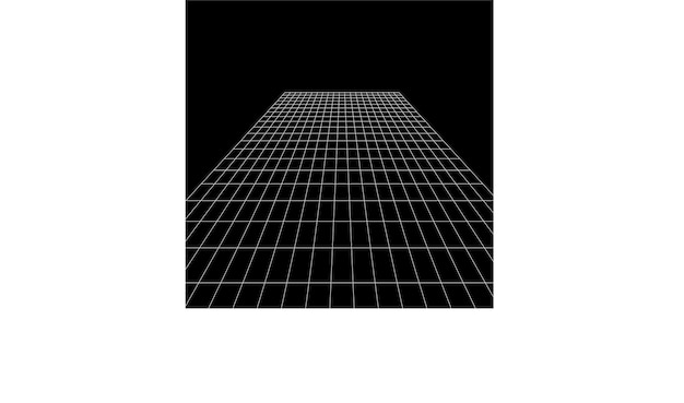 Ilustración de cuadrícula en blanco y negro