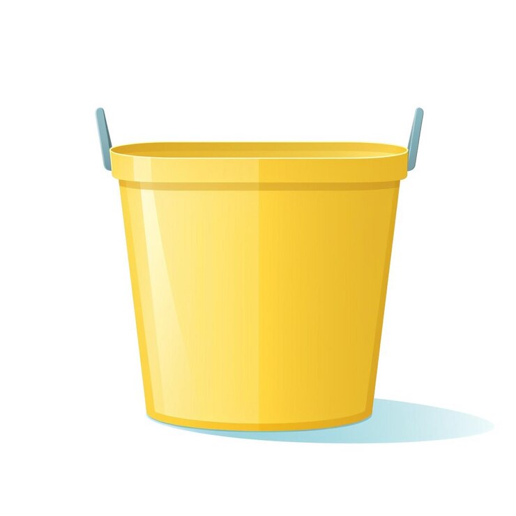 Vector ilustración cubo vector diseño objeto aislado plástico icono contenedor equipo vacío