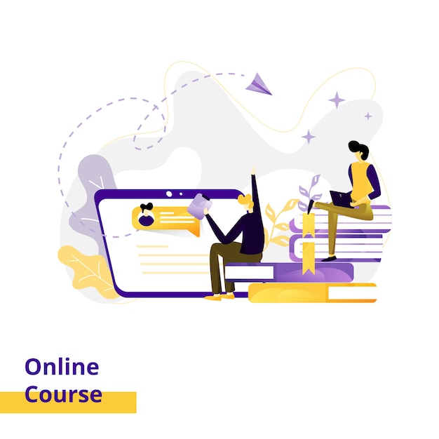 ilustración del curso en línea