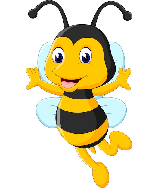 Ilustración de Cute bee cartoon