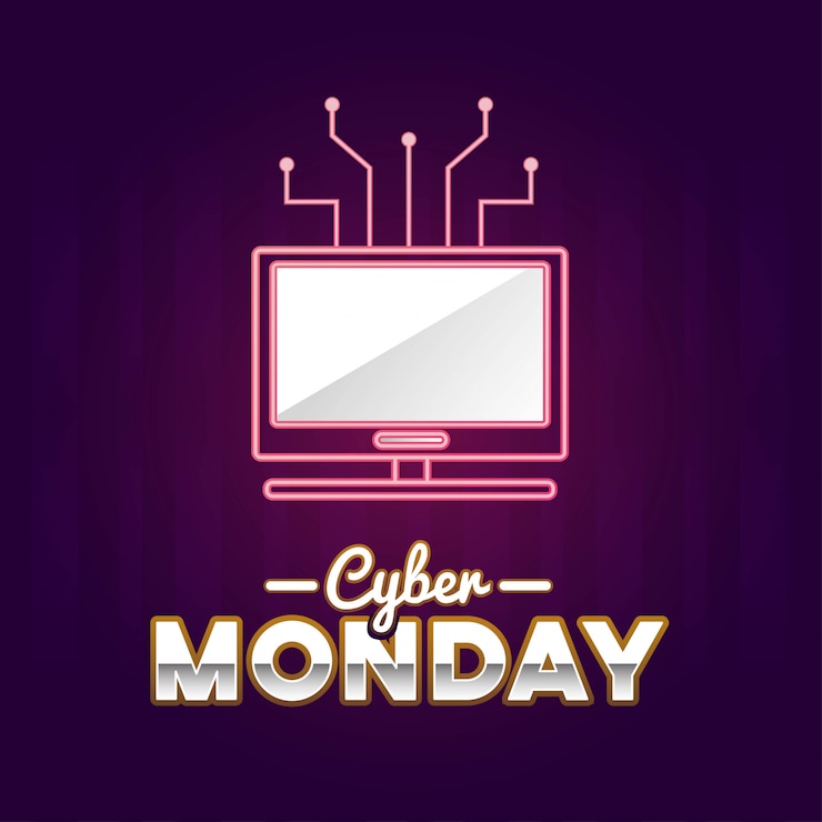 Vector ilustración de cyber monday