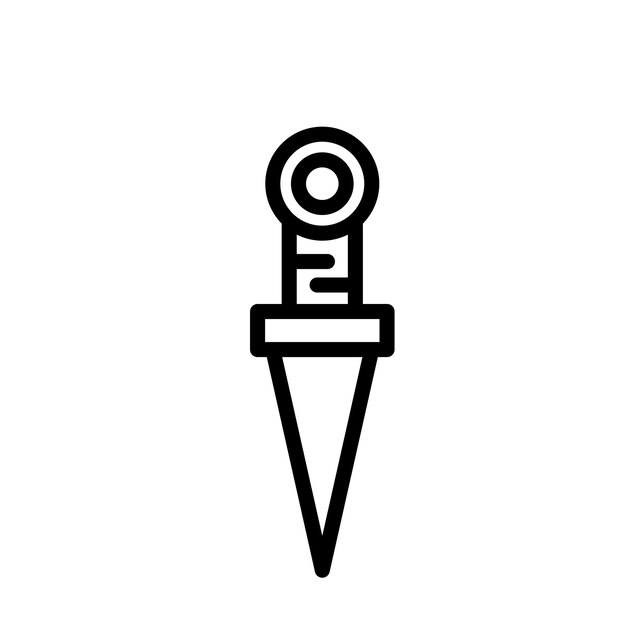Ilustración de daga