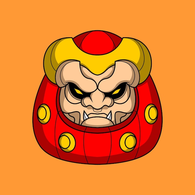 Vector ilustración de daruma