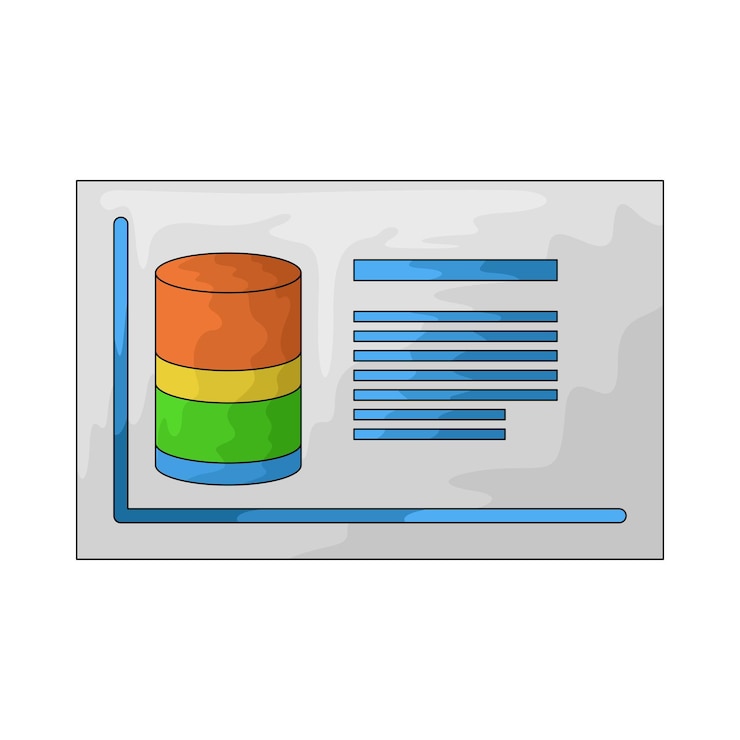 Vector ilustración de los datos