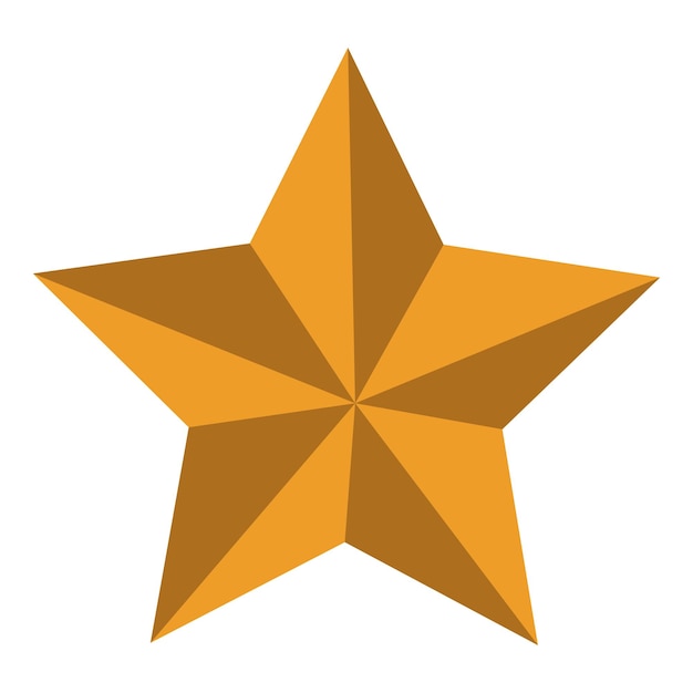 Ilustración de decoración de estrellas Diseño de íconos sobre fondo blanco