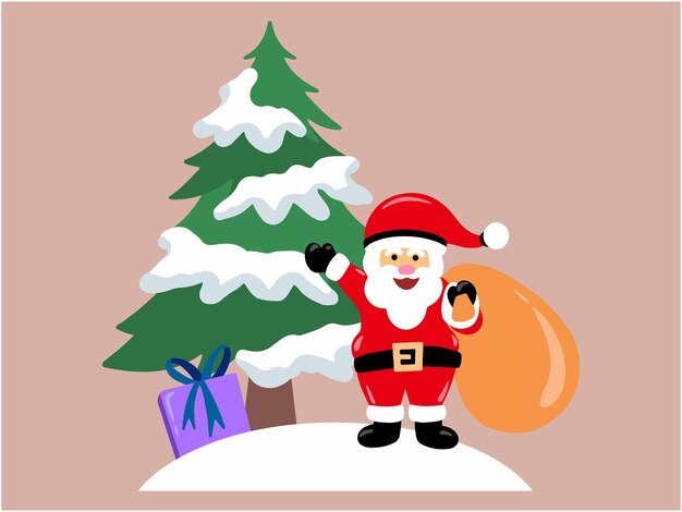 Ilustración de decoración de Navidad