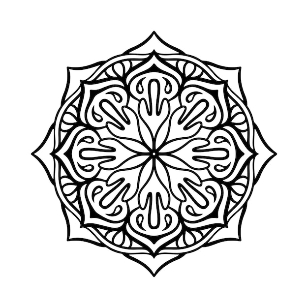 Ilustración decorativa de mandala