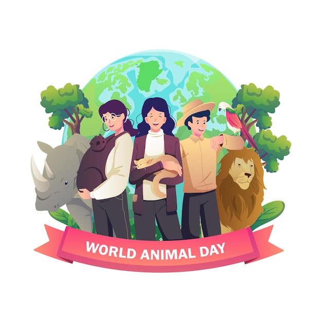 Vector ilustración_del_dia_animal_mundial_02