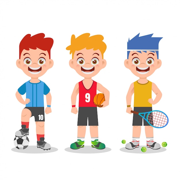 Vector ilustración de deporte para niños