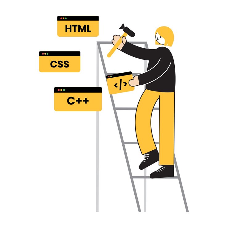 Vector ilustración de desarrollo web