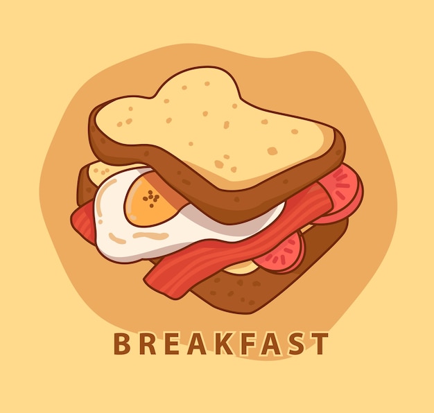 Ilustración de desayuno