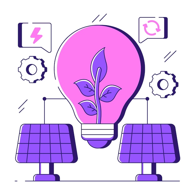 Ilustración de descarga premium de la luz solar