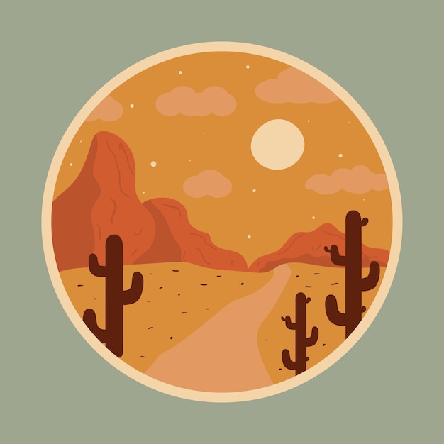 ilustración del desierto