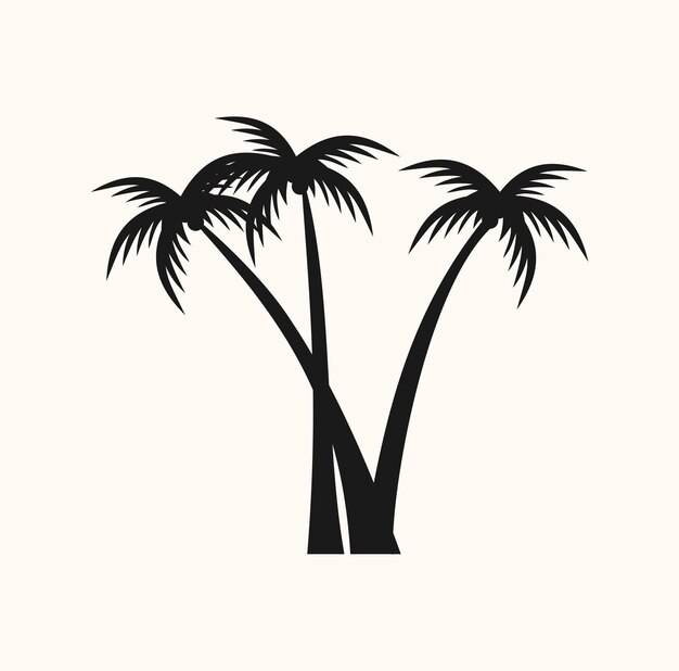 Ilustración de la designación del árbol de coco