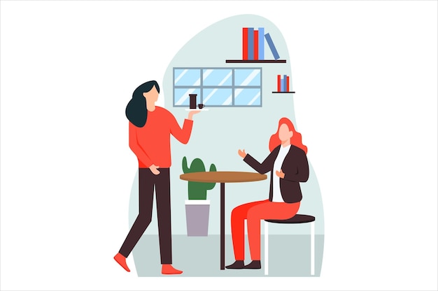 Ilustración de la designación del piso de la cafetería