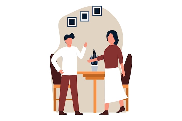 Ilustración de la designación del piso de la cafetería