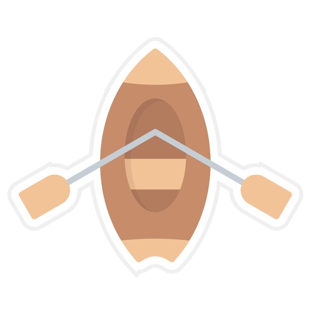 Ilustración de deslizamiento en kayak