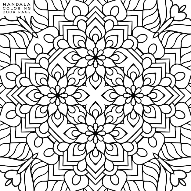 Ilustración detallada de mandala decorativa