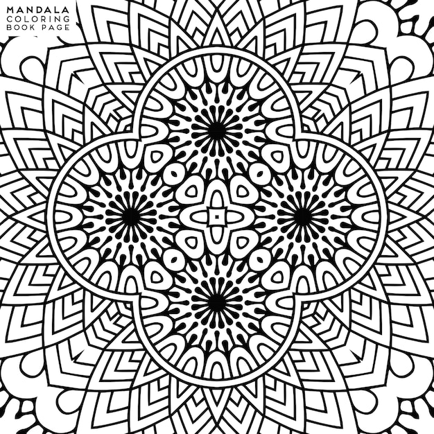 Ilustración detallada de mandala decorativa