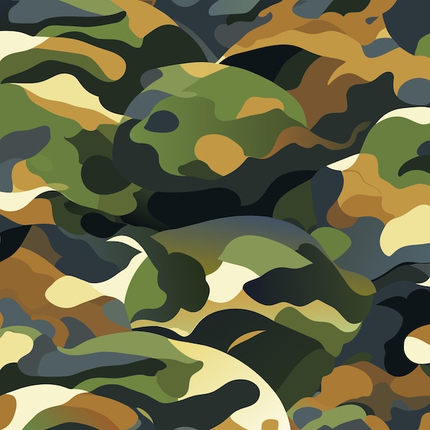 Ilustración detallada de vectores de camuflaje para proyectos artísticos