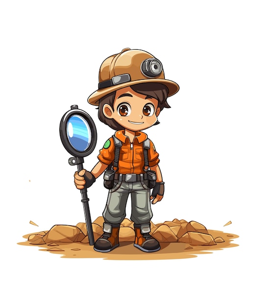 Vector ilustración de detección de metales